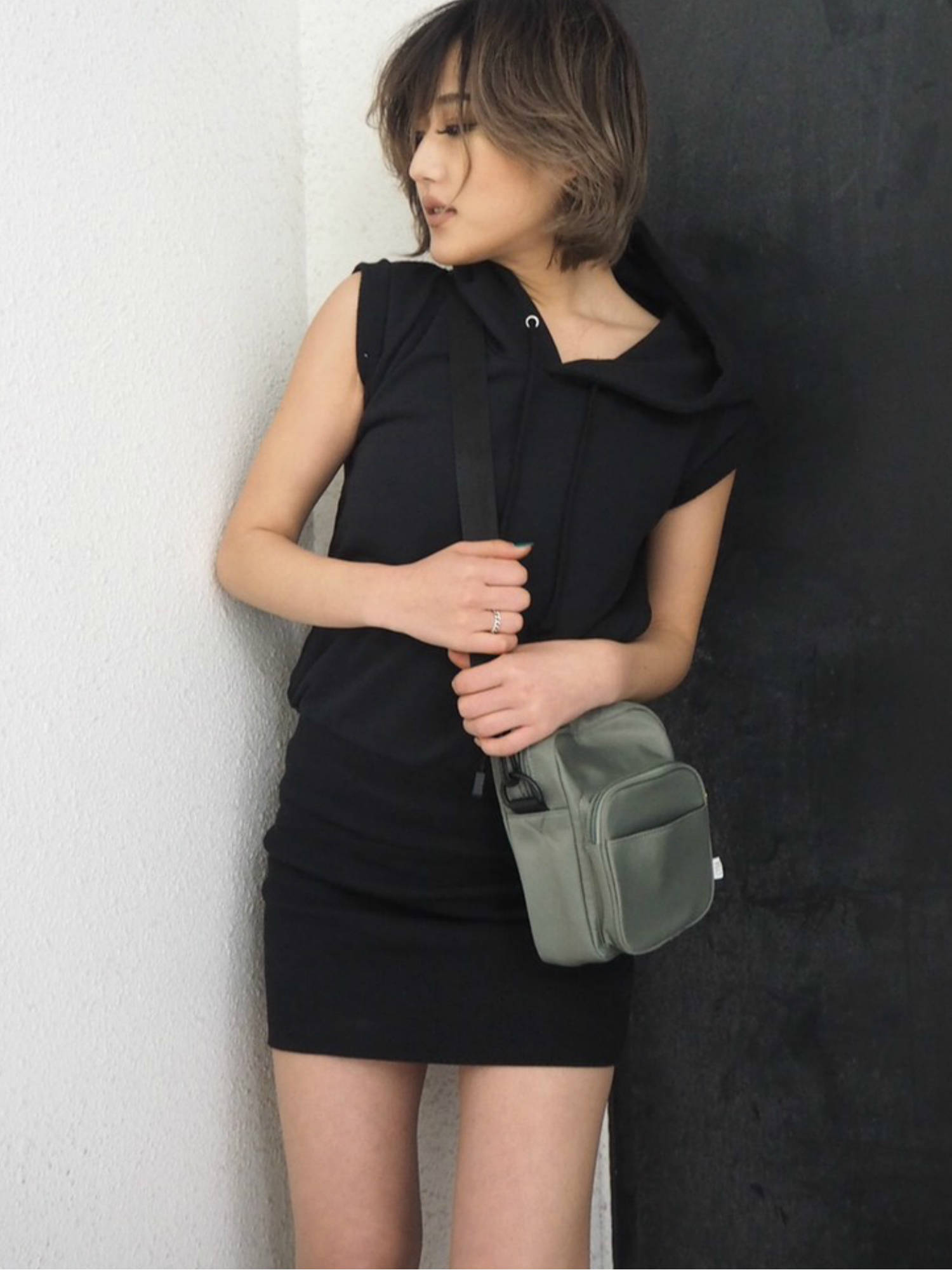 GYDA(ジェイダ)の「ショルダーミニBAG(ハンドバッグ・ブラック/ミックス/カーキ・F)」の18枚目の写真