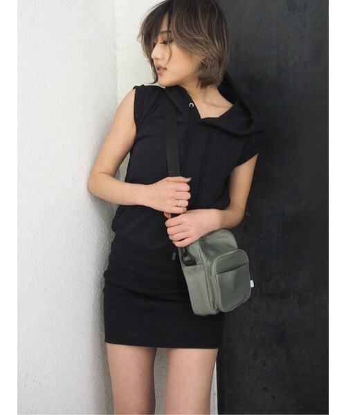 GYDA(ジェイダ)の「ショルダーミニBAG(ハンドバッグ・ブラック/ミックス/カーキ・F)」の1枚目の写真