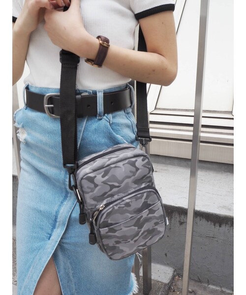 GYDA(ジェイダ)の「ショルダーミニBAG(ハンドバッグ・ブラック/ミックス/カーキ・F)」の7枚目の写真