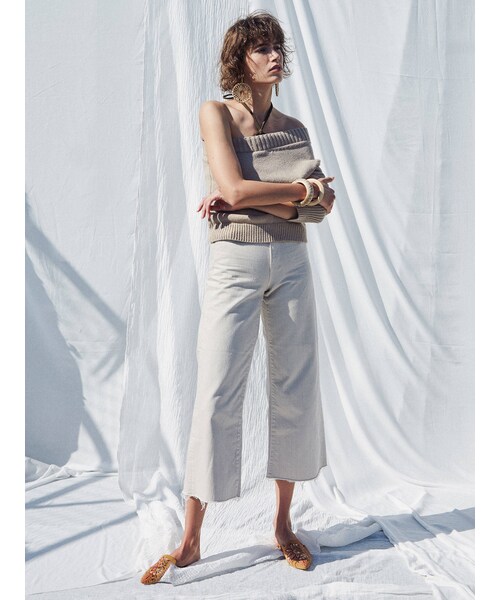 Ungrid（アングリッド）の「カットオフカラーワイドデニム（デニムパンツ・アイボリー/ベージュ・25ｲﾝﾁ/24ｲﾝﾁ/26ｲﾝﾁ）」の15枚目の写真