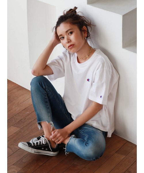 Ungrid（アングリッド）の「Champion別注 ショートルーズTee（T