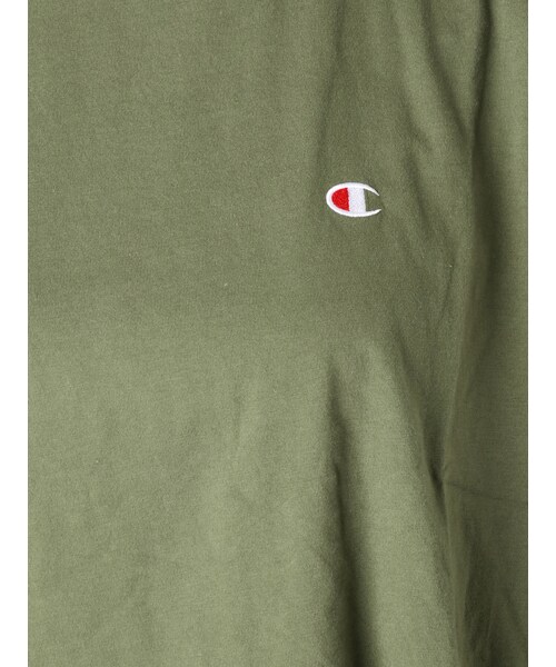 Ungrid(アングリッド)の「Champion別注 ショートルーズTee(Tシャツ/カットソー・カーキ/ブラック/ピンク・F)」の20枚目の写真