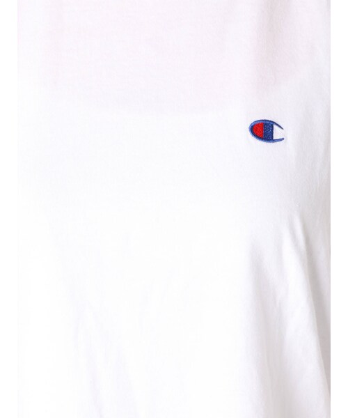 Ungrid(アングリッド)の「Champion別注 ショートルーズTee(Tシャツ/カットソー・カーキ/ブラック/ピンク・F)」の17枚目の写真