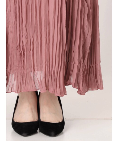 Ungrid（アングリッド）の「楊柳フレアマキシスカート（スカート・パープル/ミディアムグレー/オフホワイト・F）」の17枚目の写真