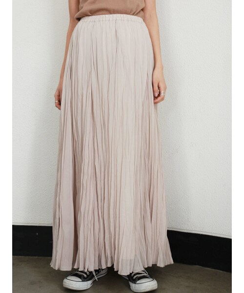 Ungrid（アングリッド）の「楊柳フレアマキシスカート（スカート・パープル/ミディアムグレー/オフホワイト・F）」の22枚目の写真