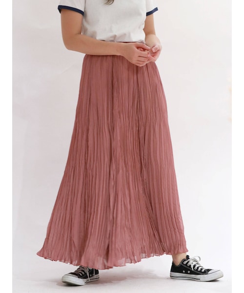 Ungrid（アングリッド）の「楊柳フレアマキシスカート（スカート・パープル/ミディアムグレー/オフホワイト・F）」の10枚目の写真