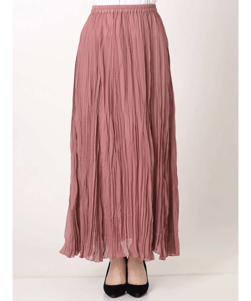 Ungrid（アングリッド）の「楊柳フレアマキシスカート（スカート・パープル/ミディアムグレー/オフホワイト・F）」の12枚目の写真