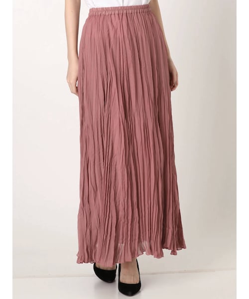 Ungrid（アングリッド）の「楊柳フレアマキシスカート（スカート・パープル/ミディアムグレー/オフホワイト・F）」の4枚目の写真