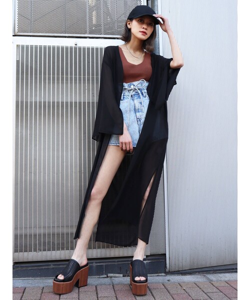 EMODA（エモダ）の「ハイステップサンダル（その他シューズ・ブラック/ライトミックス・M/S/L）」の9枚目の写真