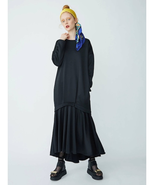 UN3D. SWEAT LAYERED OP アンスリードレイヤードワンピース