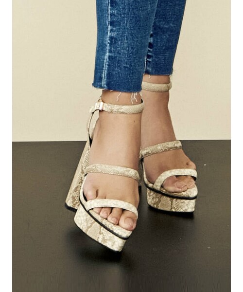 RESEXXY（リゼクシー）の「太ヒールサンダル（その他シューズ・ミックス/ブラック・M/L/S）」の5枚目の写真