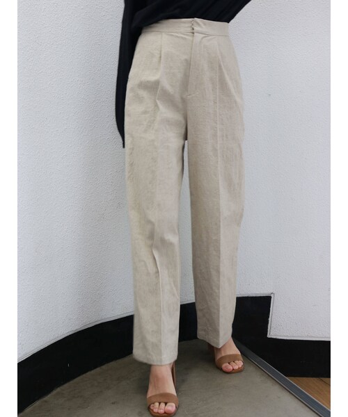 Ungrid(アングリッド)の「ストレッチタックワイドパンツ(パンツ・キャメル/ベージュ・M/S)」の22枚目の写真