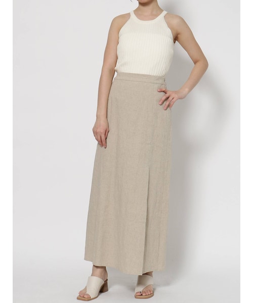 Ungrid（アングリッド）の「ストレッチスリットマキシスカート（スカート・キャメル/ベージュ・M/S）」の8枚目の写真