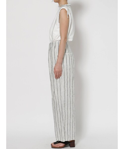 Ungrid サスペンダーストライプパンツ サスペンダー付きピンストライプ  