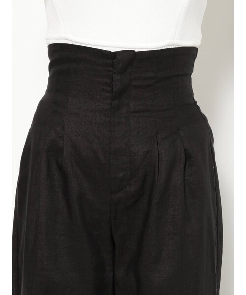 EMODA（エモダ）の「ロングウエストワイドパンツ（パンツ・キャメル/ブラック・S/M）」の21枚目の写真