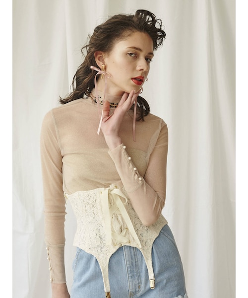 PAMEO POSE(パメオポーズ)の「Multi Corset(その他雑貨・ホワイト・F)」の4枚目の写真