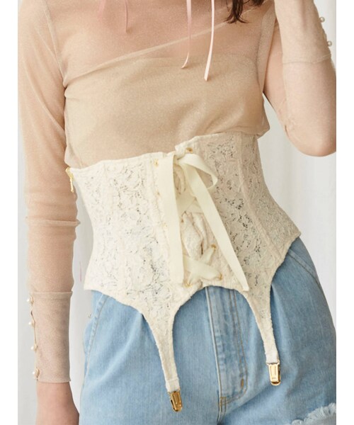 PAMEO POSE(パメオポーズ)の「Multi Corset(その他雑貨・ホワイト・F)」の6枚目の写真