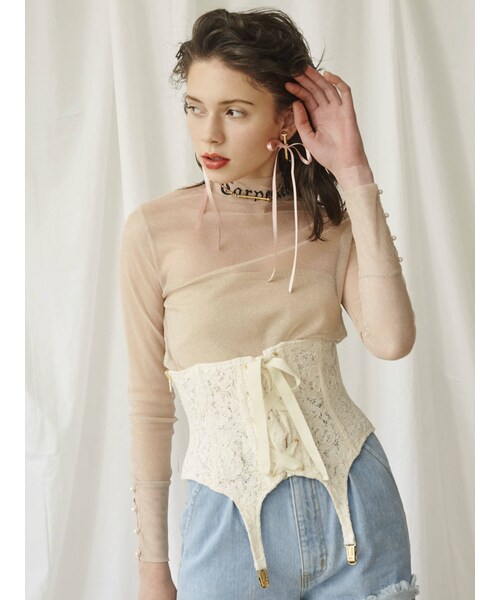 PAMEO POSE(パメオポーズ)の「Multi Corset(その他雑貨・ホワイト・F)」の3枚目の写真