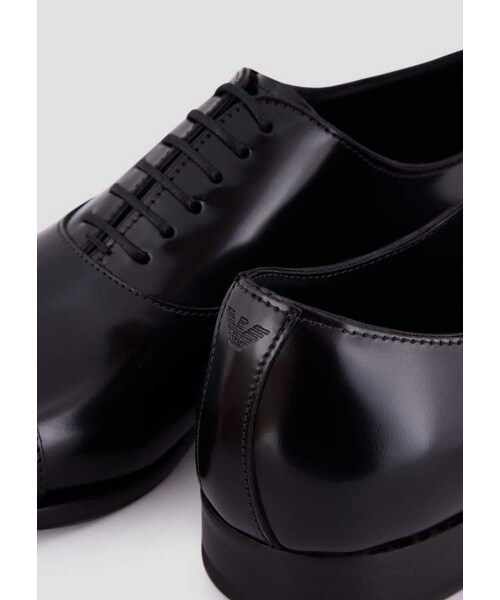 EMPORIO ARMANI（エンポリオアルマーニ）の「Emporio Armani Oxford Shoes In Polished Brushed Leather（シューズ・メンズ・Black/Navy blue・13/12/6/12.5/6.5/7/7.5/8/9.5/8.5/10/9/10.5/11/11.5）」の7枚目の写真