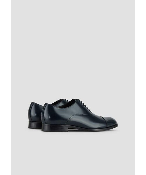 EMPORIO ARMANI（エンポリオアルマーニ）の「Emporio Armani Oxford Shoes In Polished Brushed Leather（シューズ・メンズ・Black/Navy blue・13/12/6/12.5/6.5/7/7.5/8/9.5/8.5/10/9/10.5/11/11.5）」の9枚目の写真