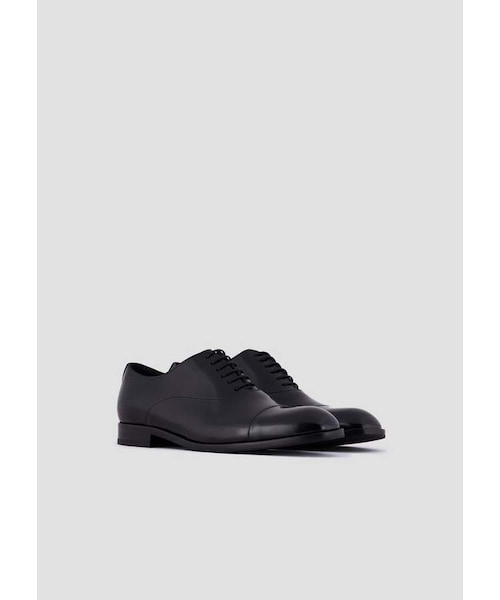 EMPORIO ARMANI（エンポリオアルマーニ）の「Emporio Armani Oxford Shoes In Polished Brushed Leather（シューズ・メンズ・Black/Navy blue・13/12/6/12.5/6.5/7/7.5/8/9.5/8.5/10/9/10.5/11/11.5）」の10枚目の写真