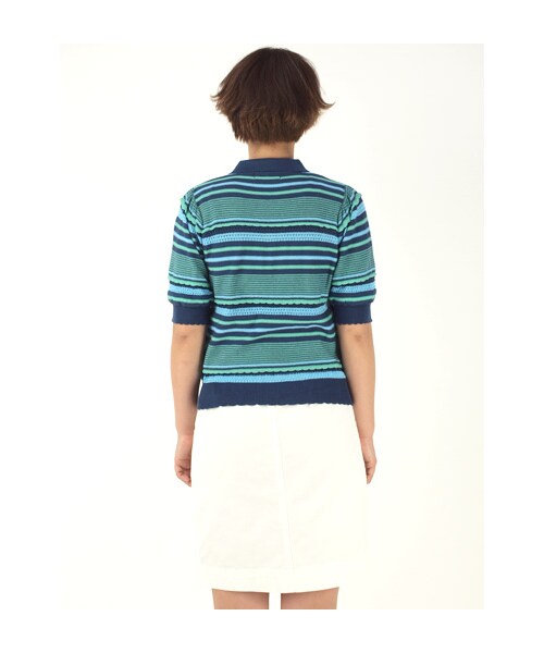 w closet(ダブルクローゼット)の「7ozスラブ入りホワイトデニムタック入りコクーンスカート(パンツ・レディース・ホワイト・FREE)」の7枚目の写真