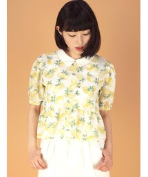 w closet | レモン柄ぺプラムプルオーバー(トップス)