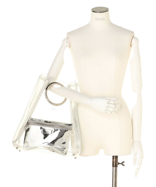 UN3D.（アンスリード）の「RING HANDLE ORI BAG（ハンドバッグ・ゴールド/シルバー・F）」の10枚目の写真