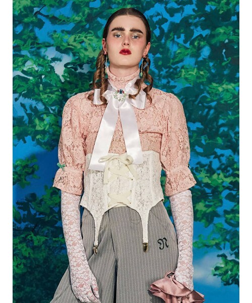 PAMEO POSE（パメオポーズ）の「Ruban Lace Blouse（シャツ
