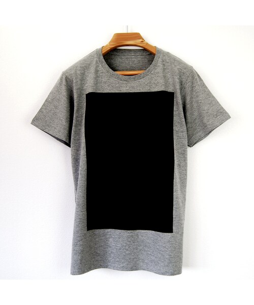 no brand(ノーブランド)の「黒角図Tシャツ_鼠/スリムシルエット(Tシャツ/カットソー・その他)」の1枚目の写真