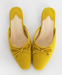 DHOLIC | スエード調リボンフラットミュール(その他シューズ)