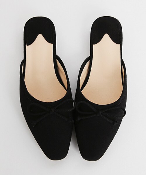 DHOLIC（ディーホリック）の「スエード調リボンフラットミュール（その他シューズ・レディース・イエロー/ブラック/レッド/ホワイト・230/235/240/245/250）」の3枚目の写真