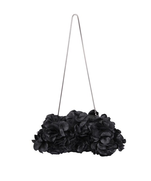 GRACE CONTINENTAL（グレースコンチネンタル）の「コサージュモチーフクラッチ（バッグ・レディース・ベージュ/ブラック・F）」の10枚目の写真