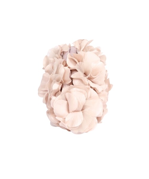 GRACE CONTINENTAL（グレースコンチネンタル）の「コサージュモチーフクラッチ（バッグ・レディース・ベージュ/ブラック・F）」の3枚目の写真