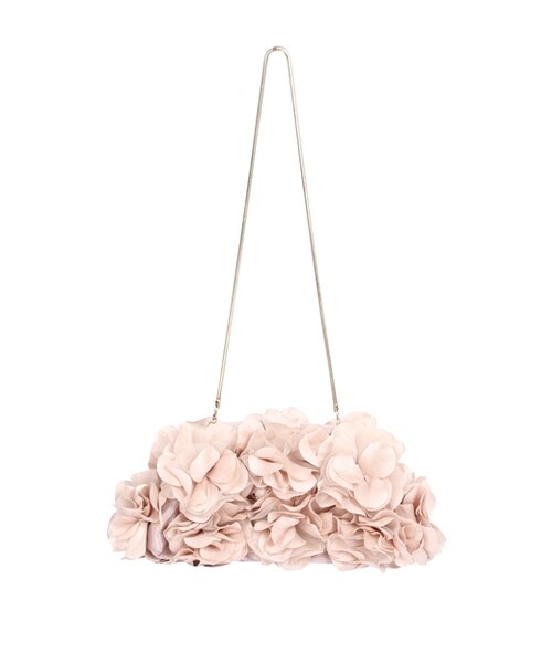 GRACE CONTINENTAL（グレースコンチネンタル）の「コサージュモチーフクラッチ（バッグ・レディース・ベージュ/ブラック・F）」の6枚目の写真