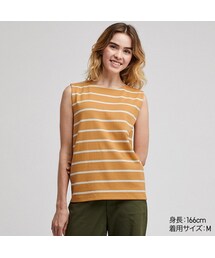 UNIQLO | ボーダーT（ノースリーブ）(Tシャツ/カットソー)