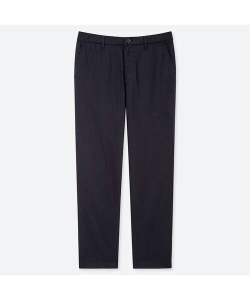 UNIQLO（ユニクロ）の「コットンリネンイージーパンツ（その他パンツ・メンズ・BEIGE 31/BROWN 36/NAVY 69/OLIVE 56・XXL/M/XL/XS/4XL/3XL/L/S）」の4枚目の写真