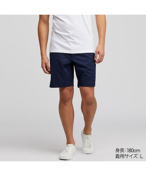 UNIQLO（ユニクロ）の「ユーティリティショートパンツ（その他パンツ・メンズ・OLIVE 56/GRAY 03/BLACK 09/YELLOW 47/NAVY 69・XS/L/M/3XL/XL/4XL/S/XXL）」の4枚目の写真