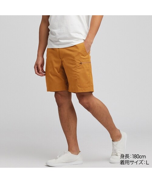 UNIQLO（ユニクロ）の「ユーティリティショートパンツ（その他パンツ・メンズ・OLIVE 56/GRAY 03/BLACK 09/YELLOW 47/NAVY 69・XS/L/M/3XL/XL/4XL/S/XXL）」の5枚目の写真