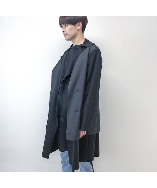KONYA(コンヤ)の「KONYA / LAYERED GOWN COAT /black(その他アウター・メンズ・その他)」の3枚目の写真