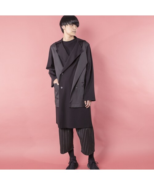 KONYA(コンヤ)の「KONYA / LAYERED GOWN COAT /black(その他アウター・メンズ・その他)」の1枚目の写真