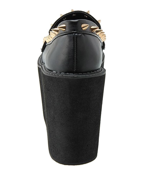 FIG&VIPER(フィグアンドバイパー)の「スタッズローファ(シューズ・レディース・ブラック・M/L)」の1枚目の写真