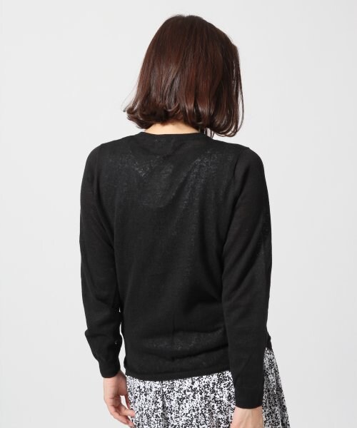 LEPSIM(レプシィム)の「12GラミーコットンクルーカーディガンLS(トップス・レディース・オフ/ブラック/レッド/イエロー/グリーン/ブルー・M/L)」の8枚目の写真