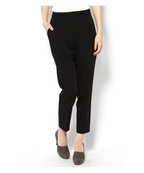 EDIT. FOR LULU(エディットフォールル)の「◆ギャバストレッチウエストリボンツキパンツ(パンツ・レディース・ブラック・34/36/38)」の3枚目の写真