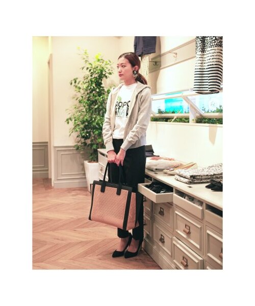 EDIT. FOR LULU(エディットフォールル)の「◆ギャバストレッチウエストリボンツキパンツ(パンツ・レディース・ブラック・34/36/38)」の12枚目の写真