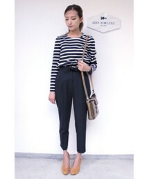 EDIT. FOR LULU | ◆ギャバストレッチウエストリボンツキパンツ(パンツ)