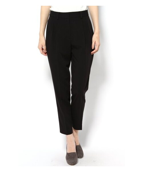 EDIT. FOR LULU(エディットフォールル)の「◆ギャバストレッチウエストリボンツキパンツ(パンツ・レディース・ブラック・34/36/38)」の2枚目の写真