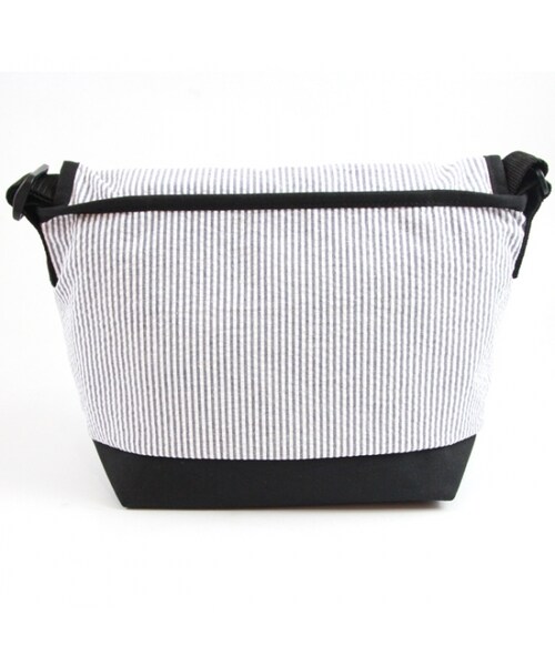 Manhattan Portage(マンハッタンポーテージ)の「Seersucker Casual Messenger Bag(その他・メンズ・Black/Navy・S)」の6枚目の写真