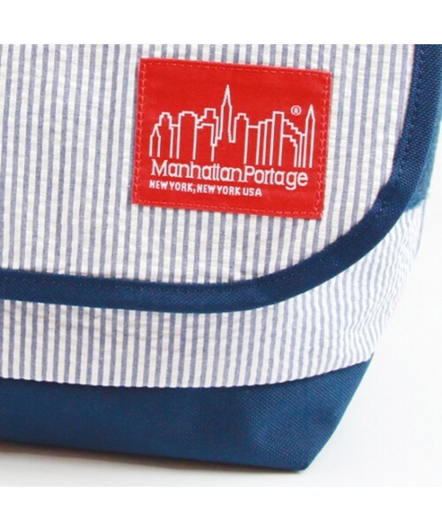 Manhattan Portage(マンハッタンポーテージ)の「Seersucker Casual Messenger Bag(その他・メンズ・Black/Navy・S)」の8枚目の写真