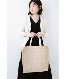 haco! | hint hint バングラデシュ製のストライプトート(バッグ)